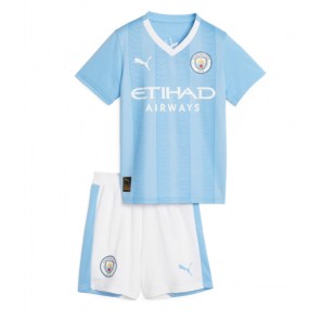 Manchester City Domaci Dres za Dječji 2023-24 Kratak Rukavima (+ kratke hlače)